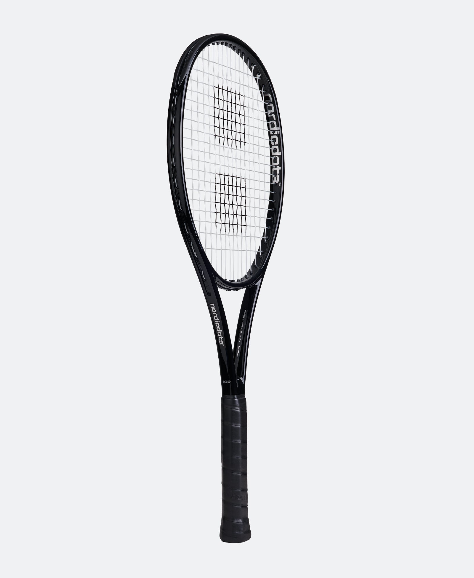 nordicdots model 100 black gloss tennis racket