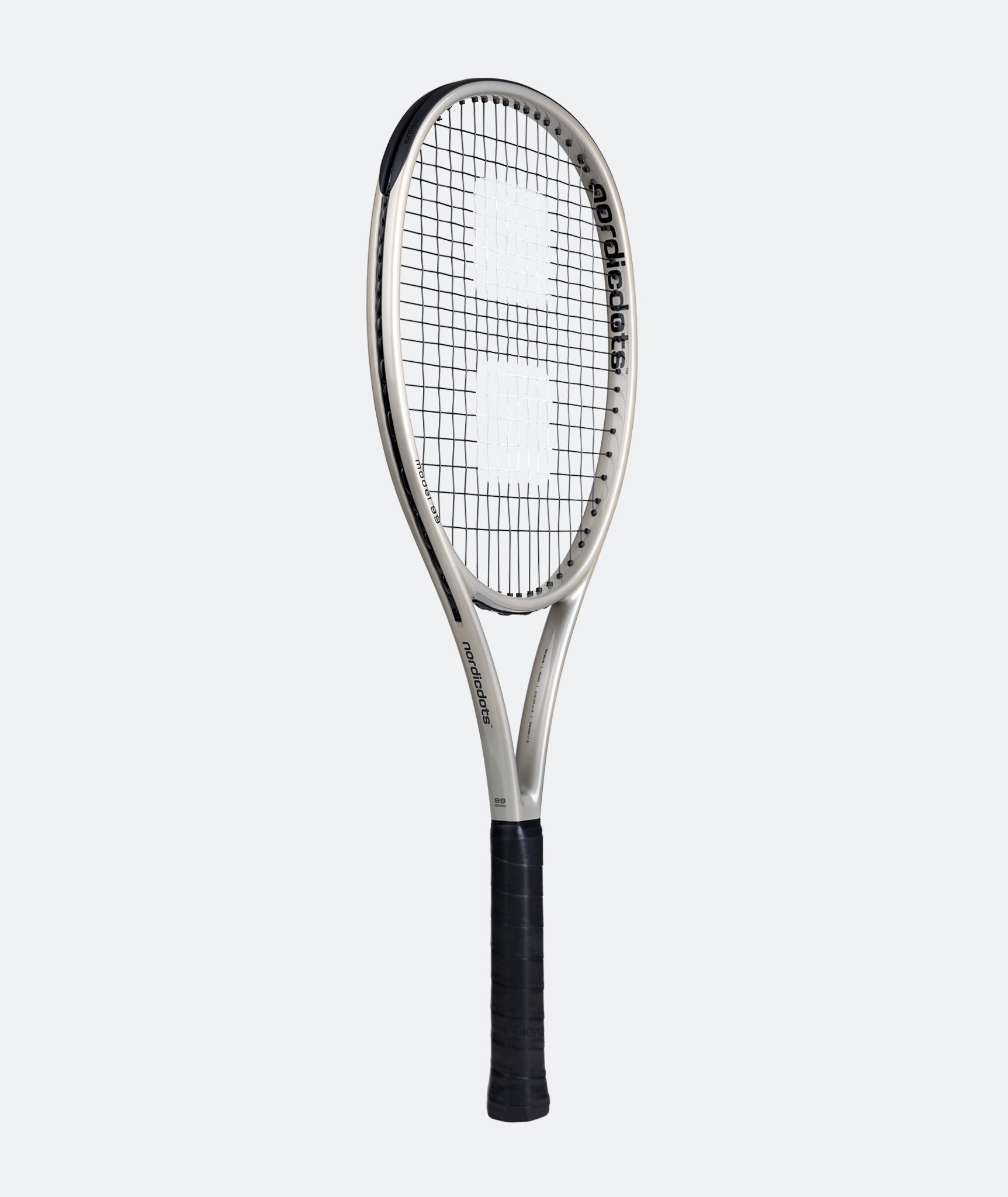 nordicdots model 99 gray gloss tennis racket