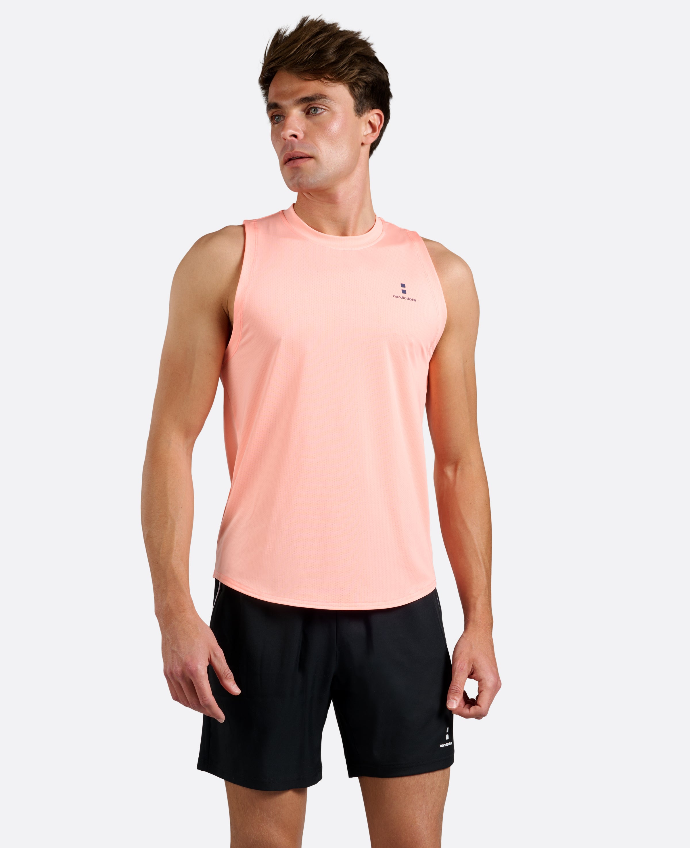 Sleeveless Tee - Coral