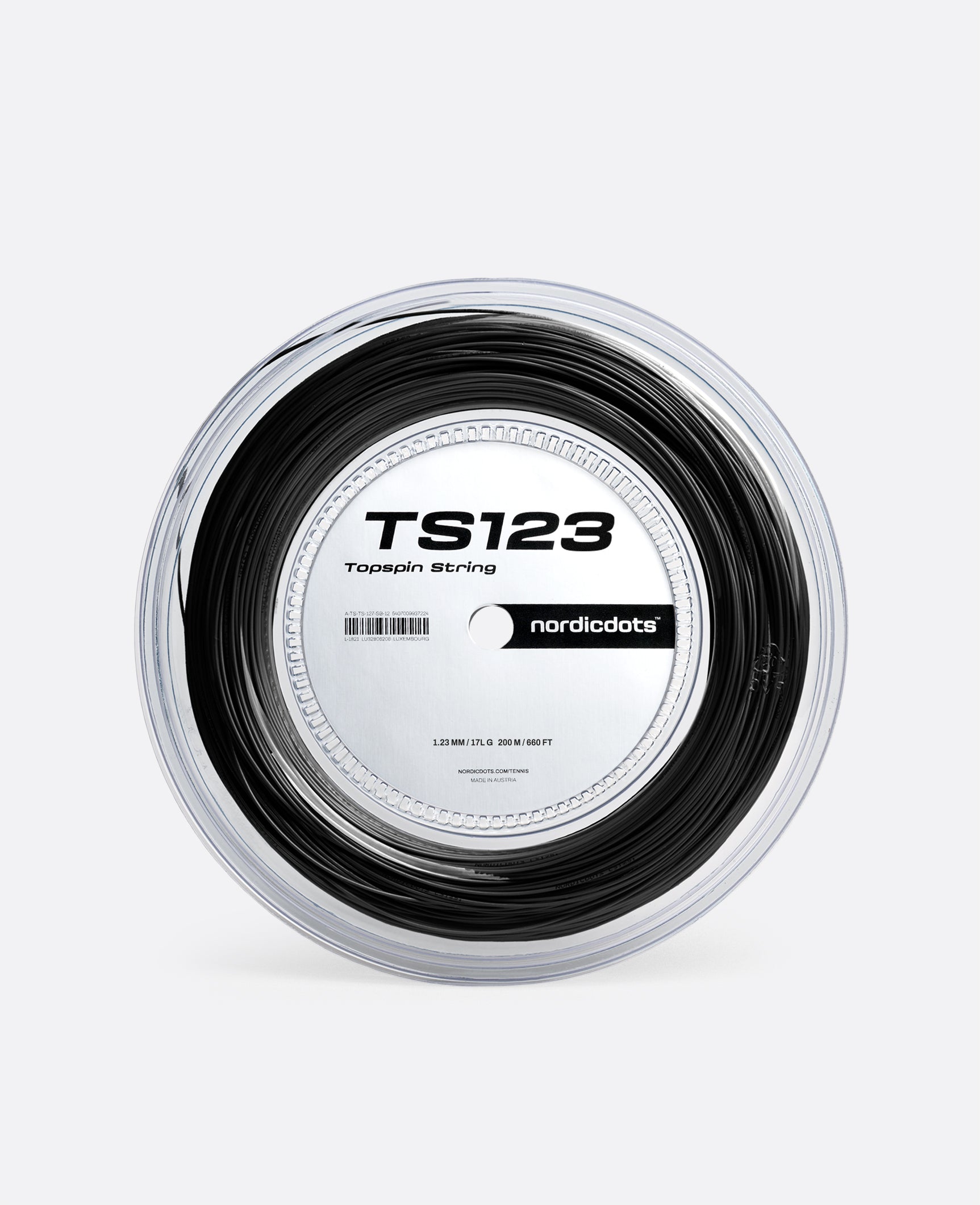 TS123. Topspin String 200m - Jet Black