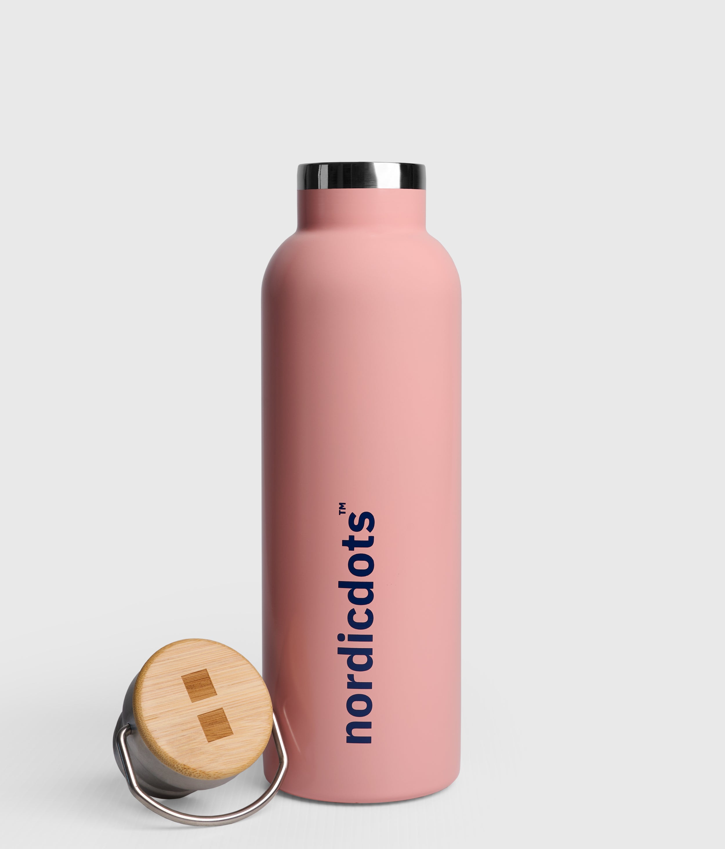 nordicdots water bottle bamboo eco nordicdots.com tropical peach