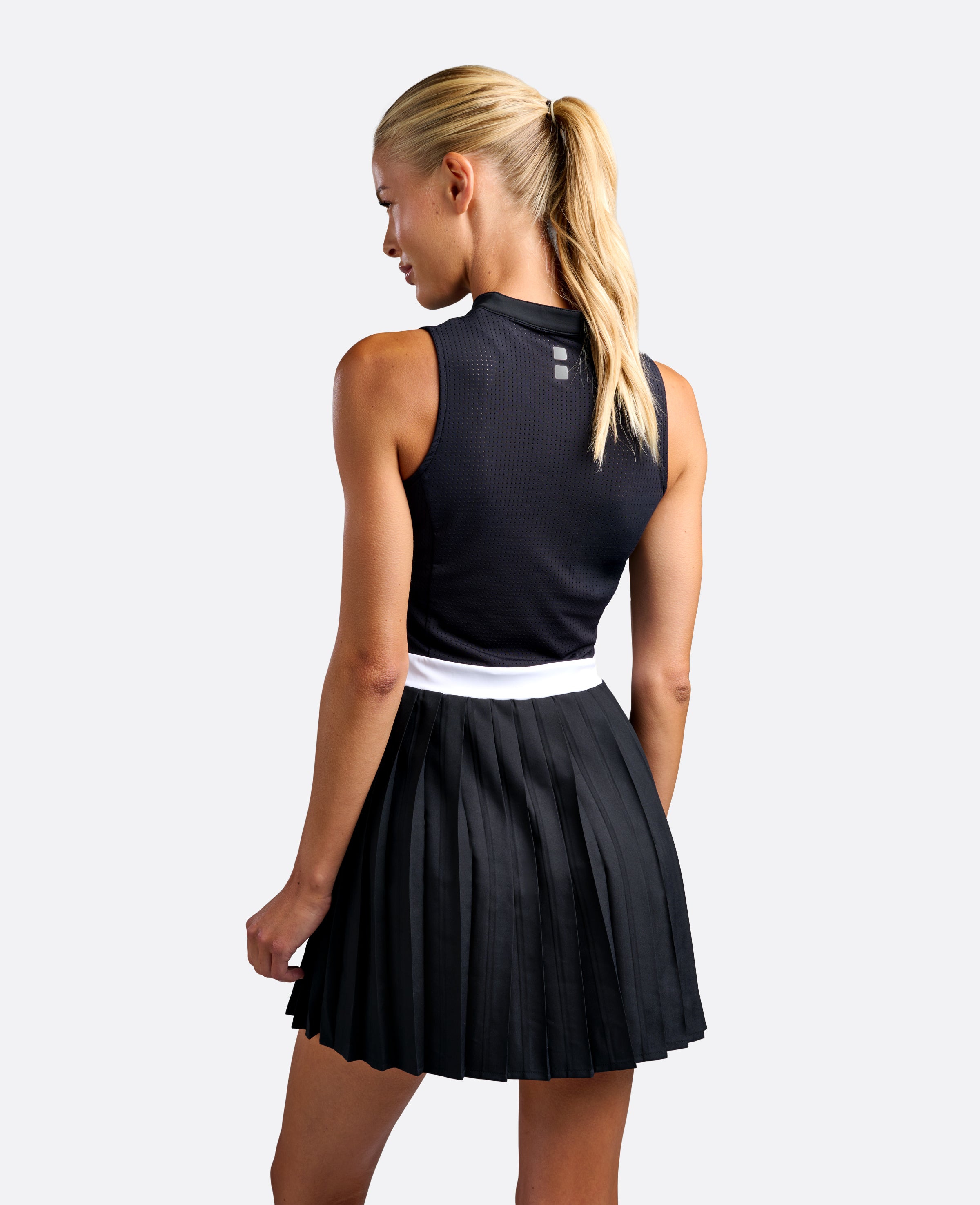 nordicdots elegance dress black tennis padel women apparel