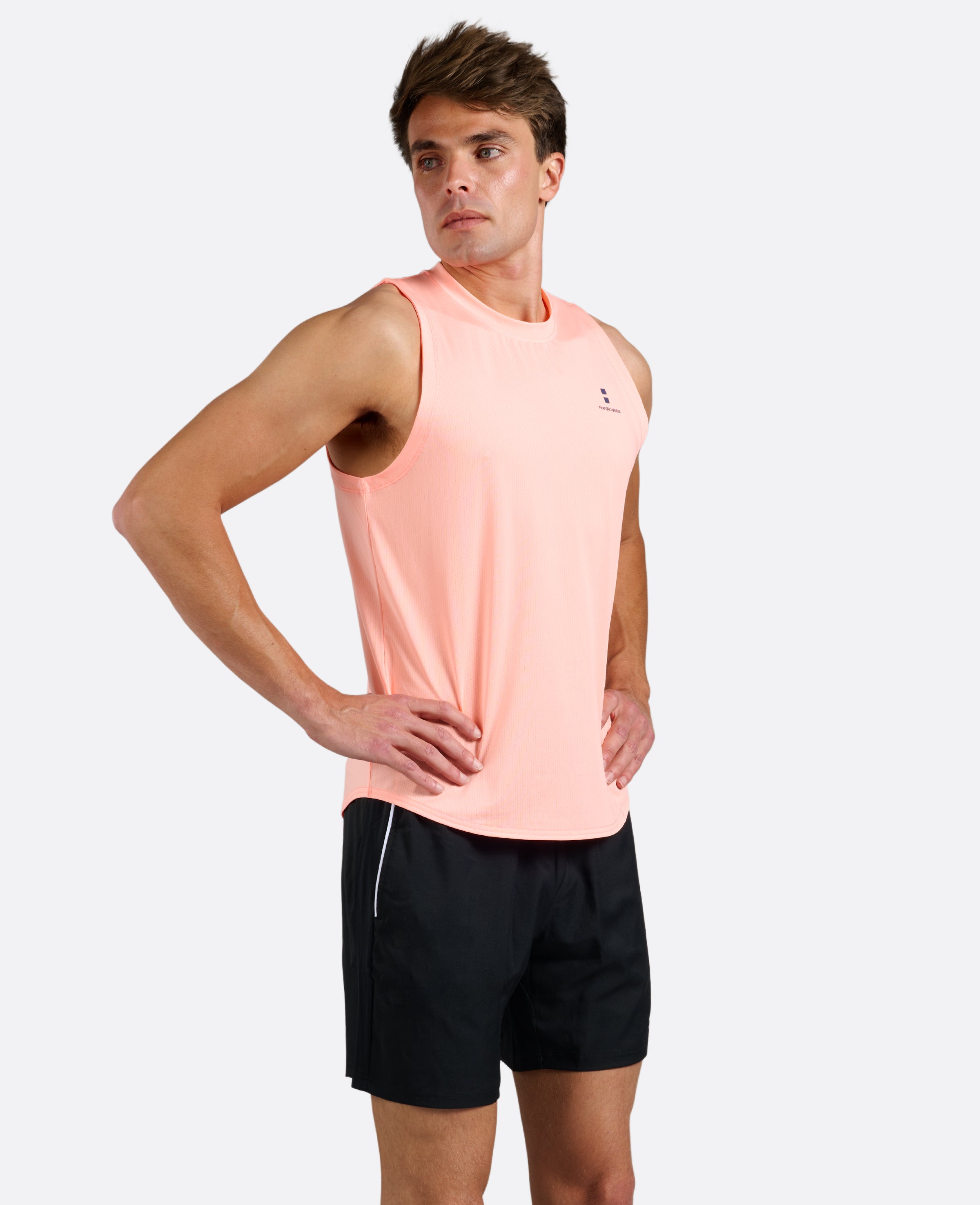 Sleeveless Tee - Coral