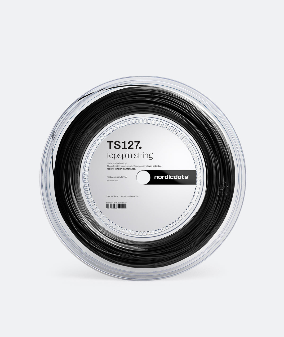 Jet Stop String TS127. Topspin String 200m - Jet Black