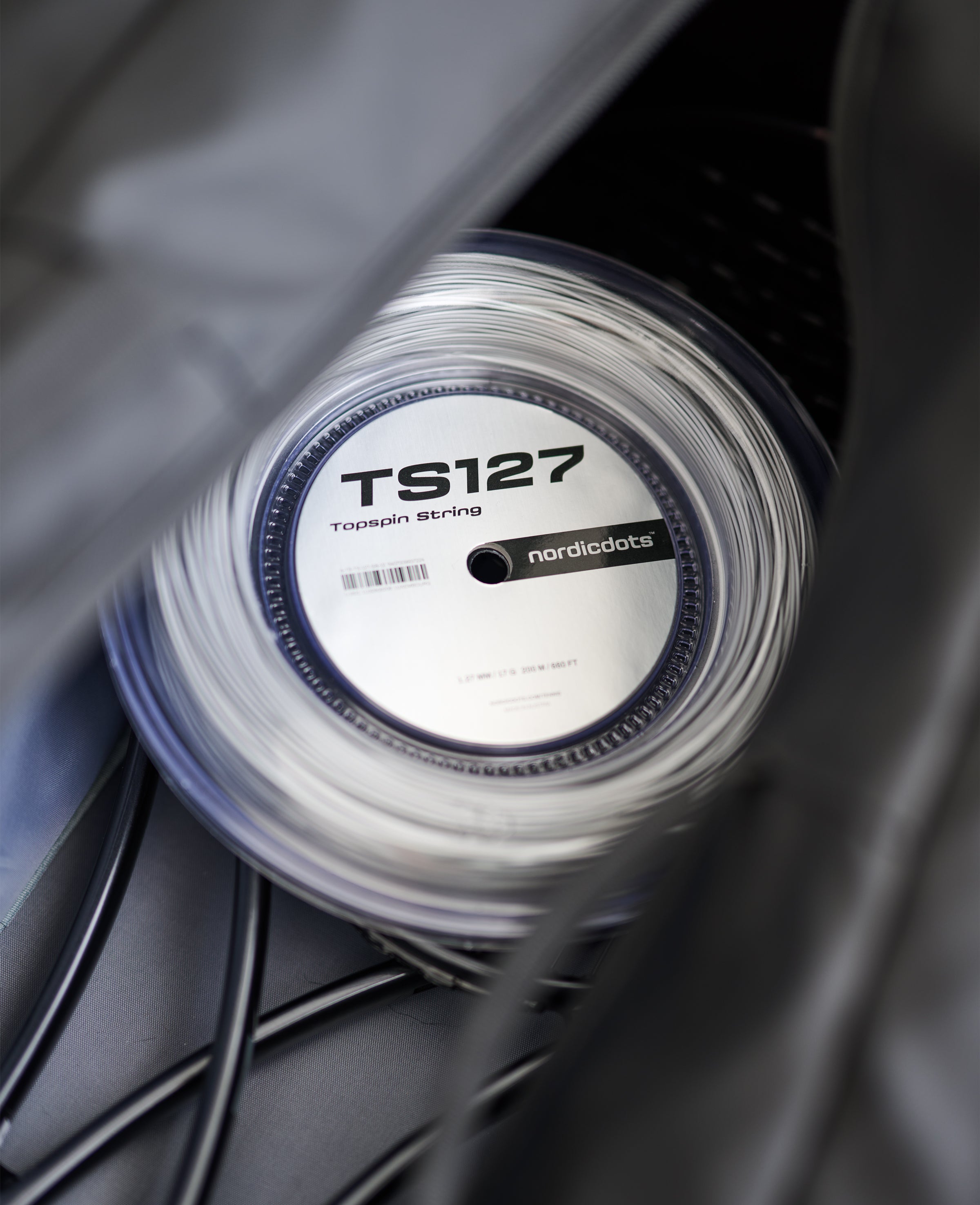 TS127. Topspin String 200m - Silver