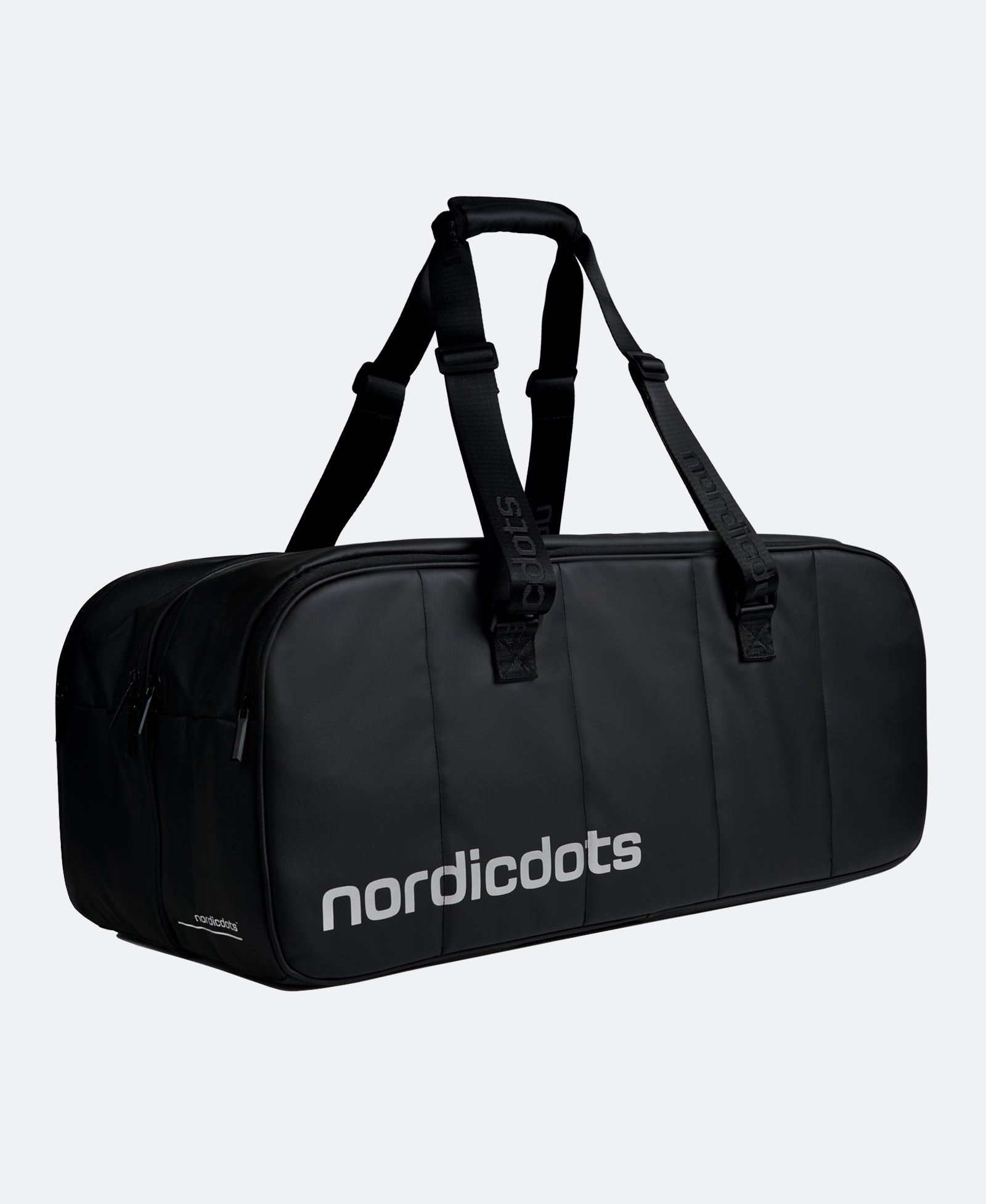 Nordicdots duffel bag in black for tennis rackets and accessories