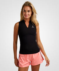 nordicdots elegance tee black for tennis padel golf and fitness nordicdots.com