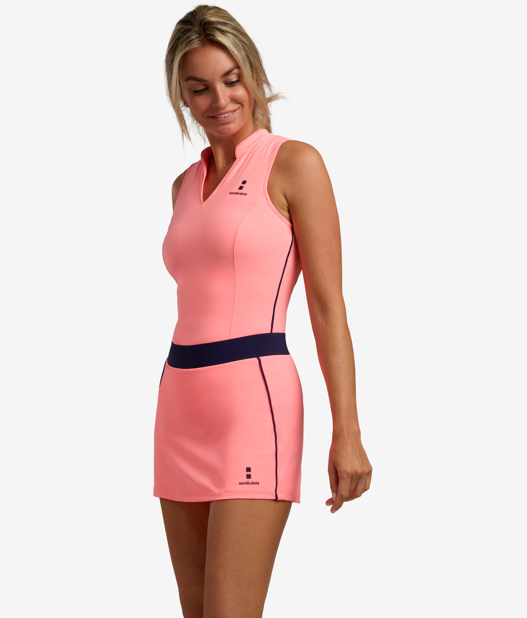nordicdots elegance tee melon women tennis padel golf sustainable outfit