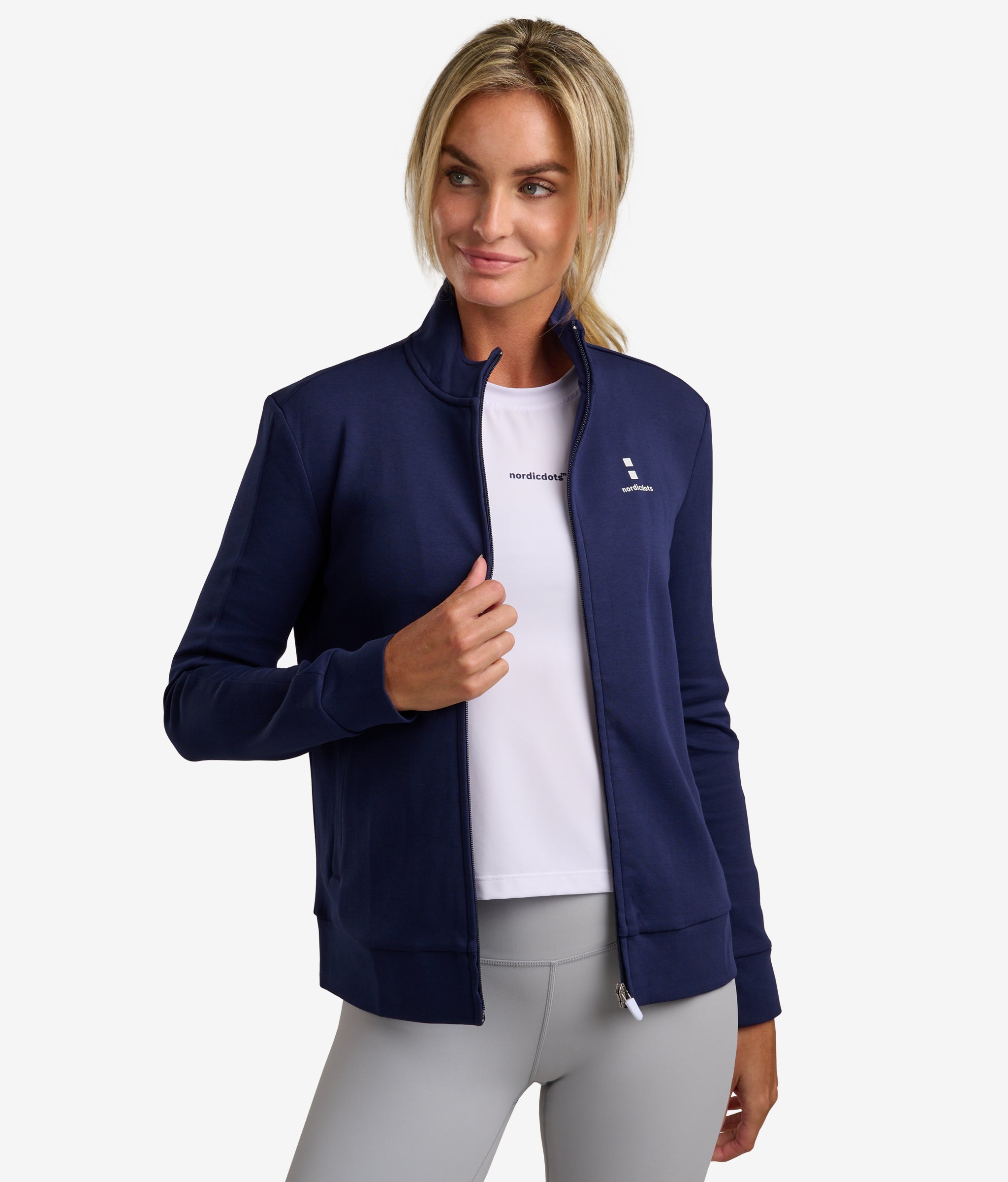 nordicdots tennis jacket navy blue