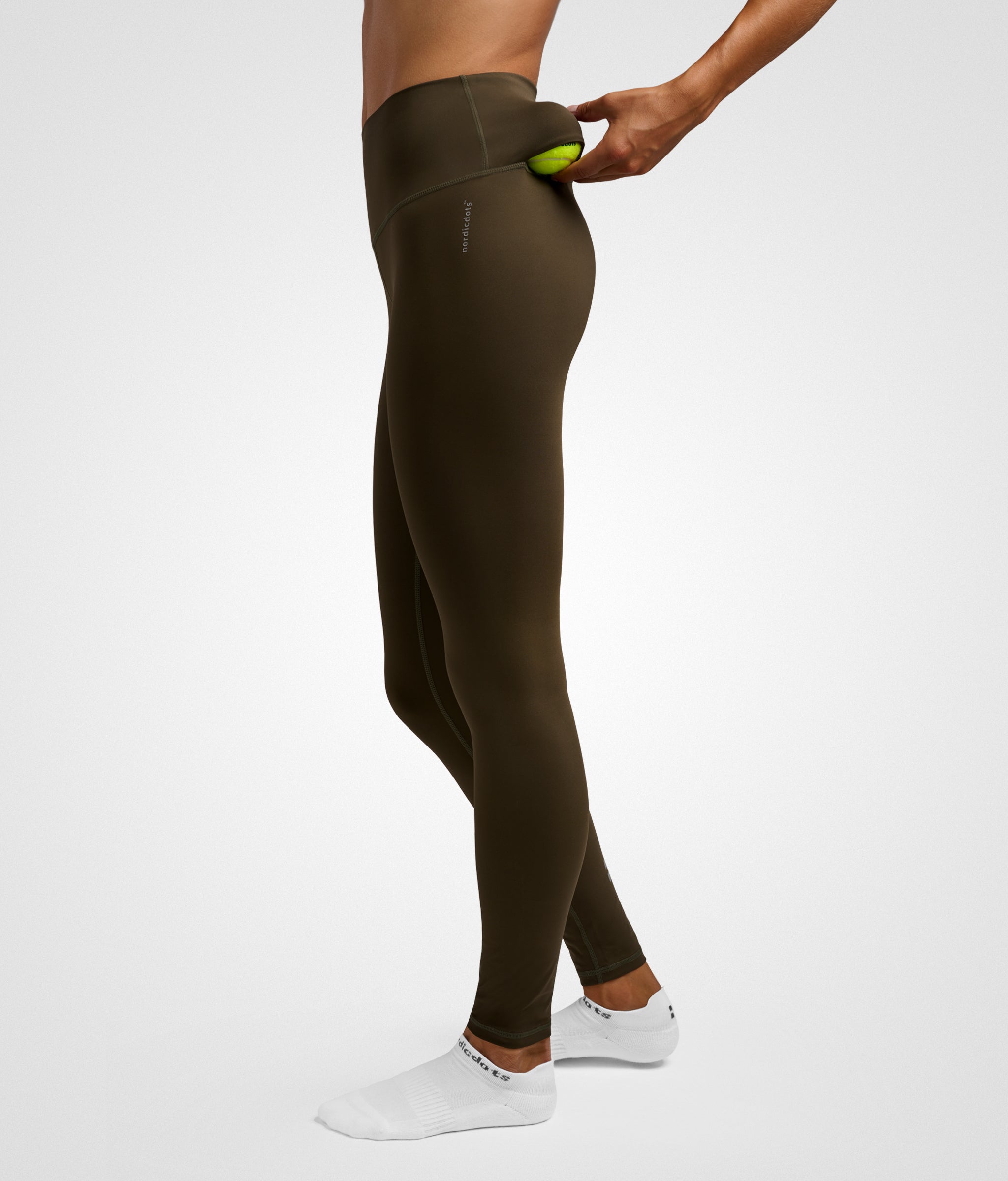 nordicdots olive green leggings tennis padel fitness workout nordicdots.com tights