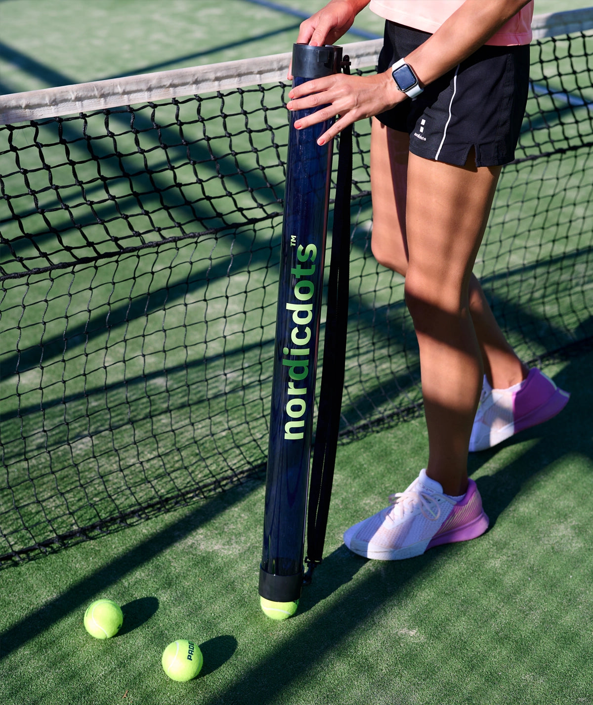 nordicdots ball picker tube for tennis and padel