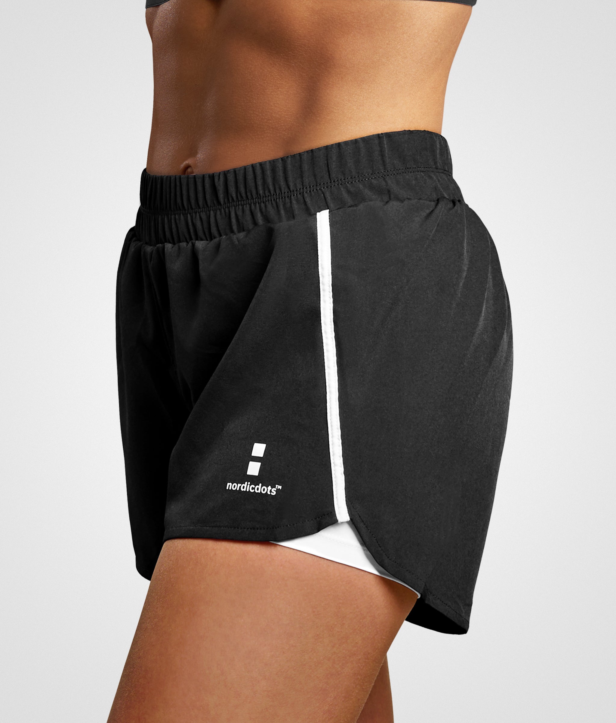 nordicdots Lightweight training shorts, with integrated underpants and breathable materials