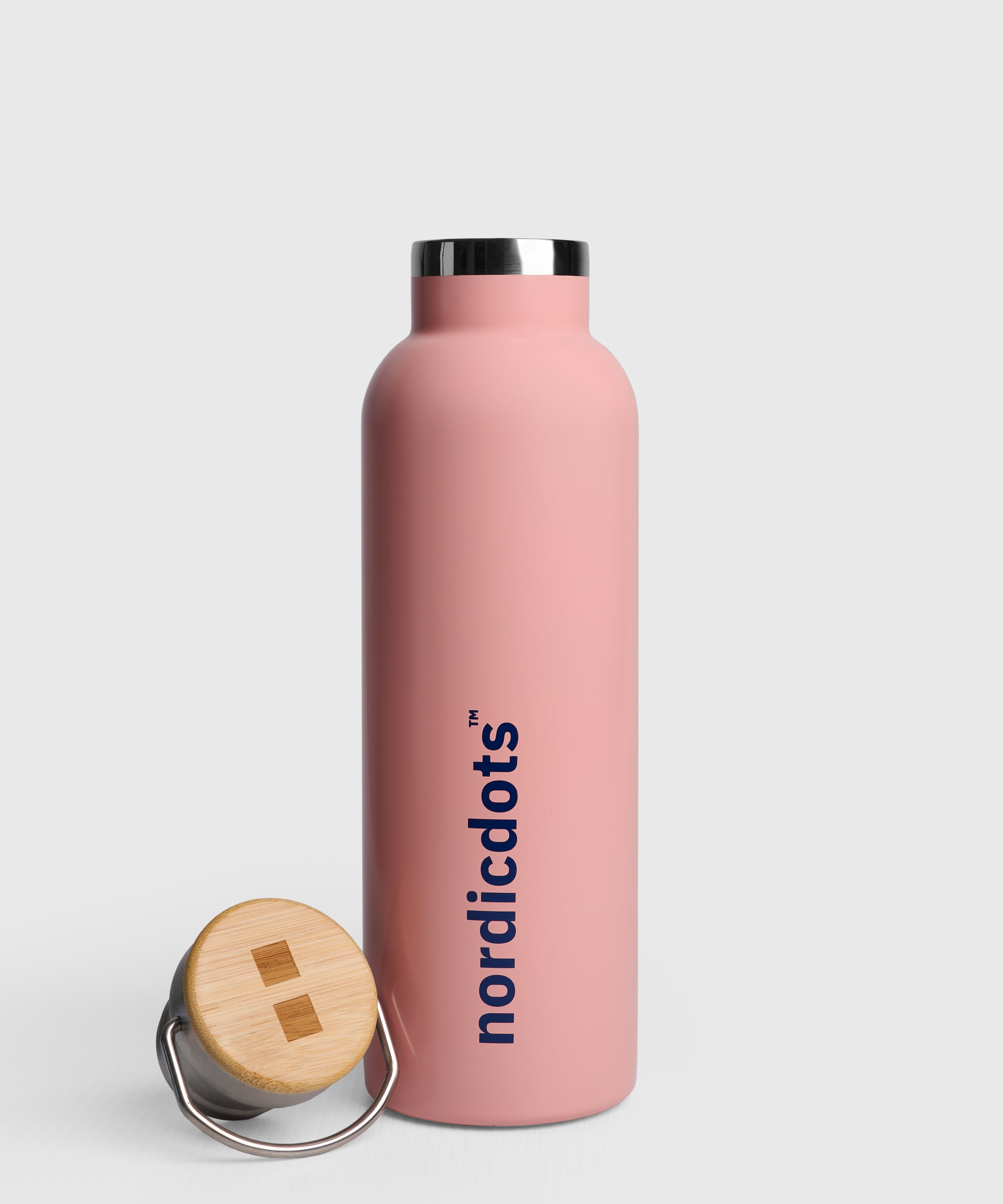 nordicdots water bottle bamboo eco nordicdots.com tropical peach