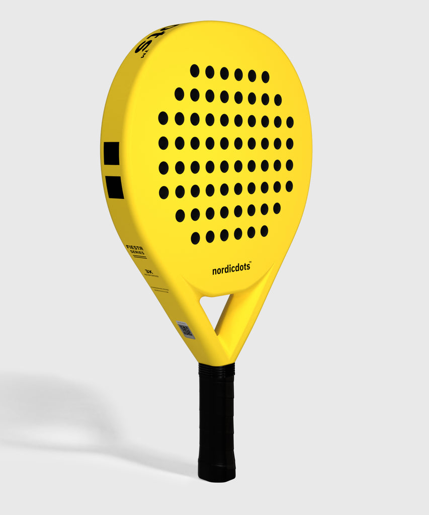 nordicdots padel racket sunset yellow nordicdots.com tennis and padel-gear