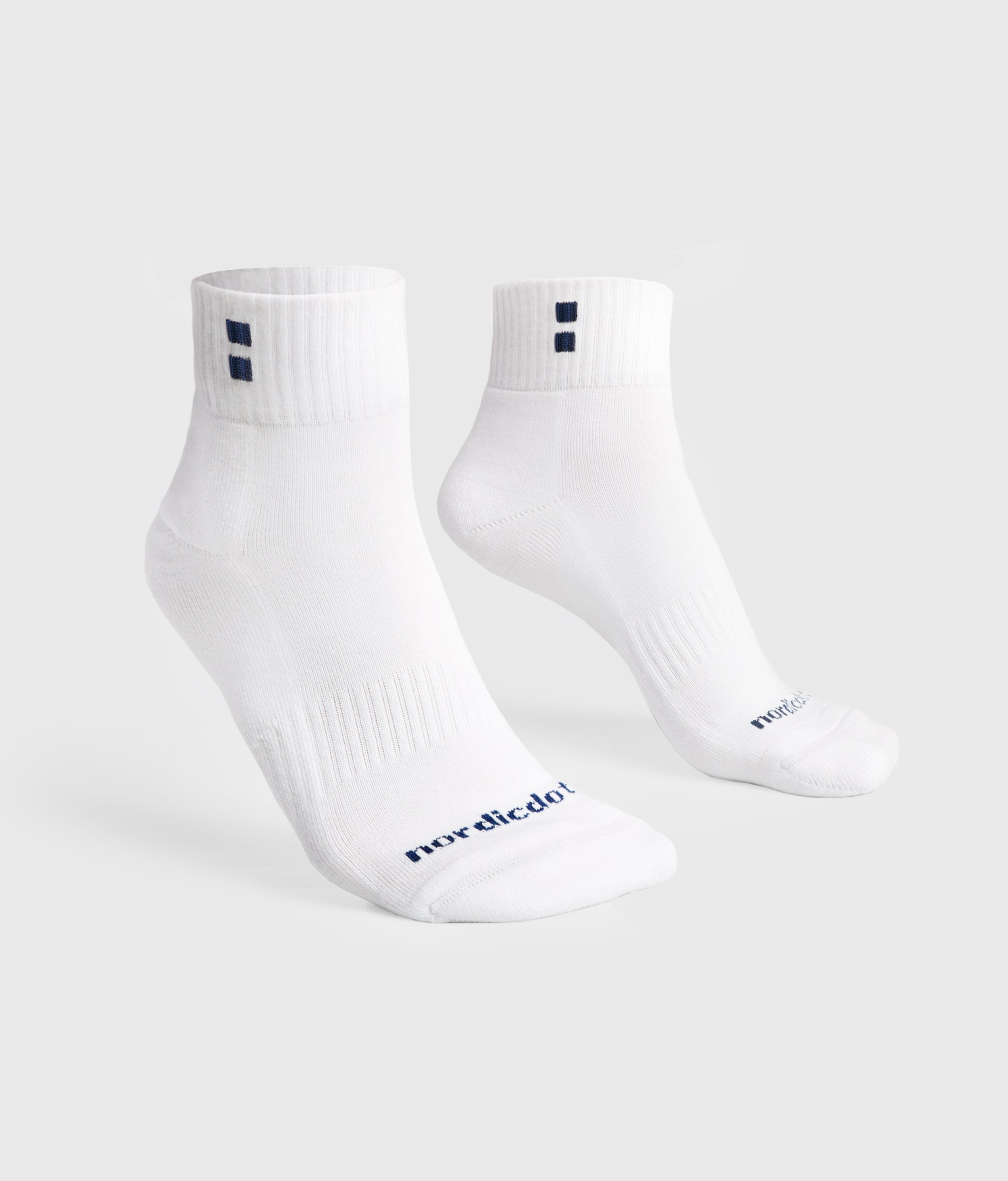 nordicdots tennis padel socks white
