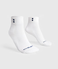 nordicdots tennis padel socks white