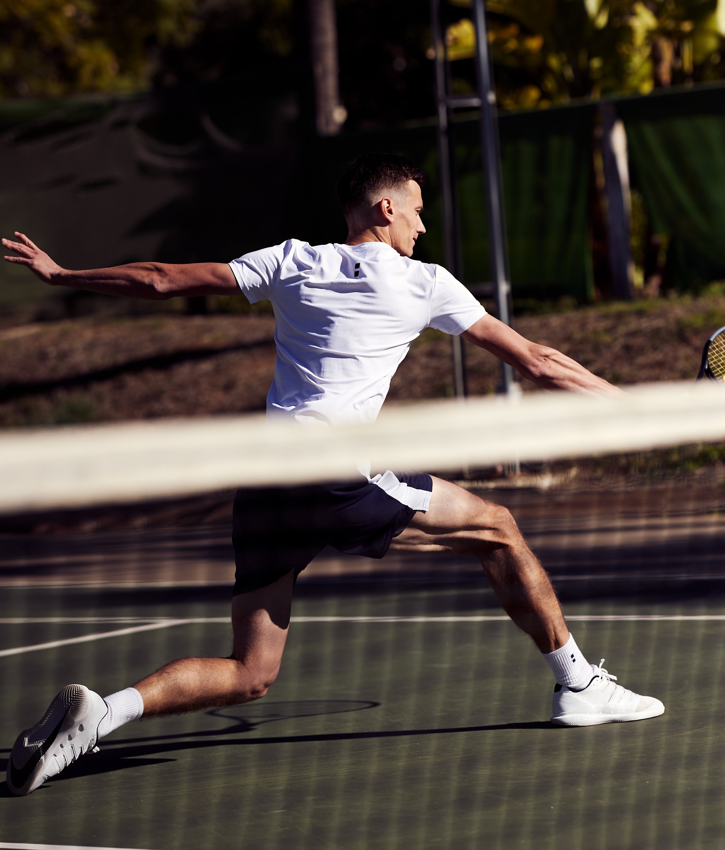nordicdots tennis player andrey kuznetsov  padel white t-shirt shop men apparel nordicdots.com